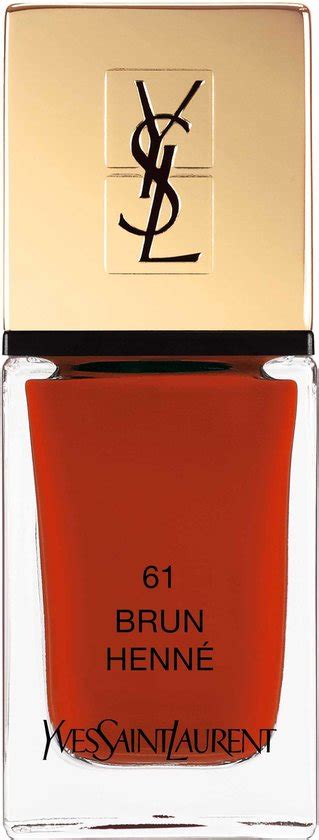 Yves Saint Laurent La Laque Couture 61 Brun Henne Tester 